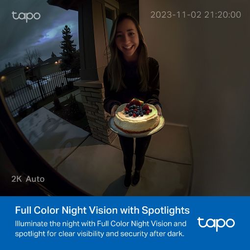 Εικόνα της Video Doorbell Tp-Link Tapo D210 2K