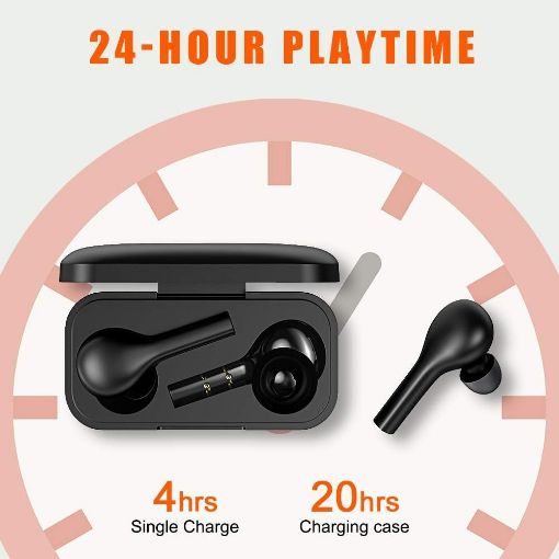 Εικόνα της True Wireless Earbuds QCY T5 Black
