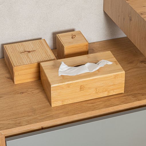 Εικόνα της Θήκη Για Χαρτομάντηλα Estia Bamboo Essentials 24x14x8.5cm 02-13134