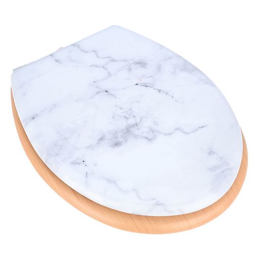 Εικόνα της Καπάκι Λεκάνης Estia Marble με Μεντεσέδες απο Κράμα Ψευδαργύρου 02-21825