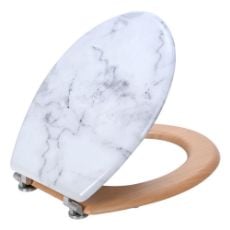 Εικόνα της Καπάκι Λεκάνης Estia Marble με Μεντεσέδες απο Κράμα Ψευδαργύρου 02-21825