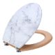 Εικόνα της Καπάκι Λεκάνης Estia Marble με Μεντεσέδες απο Κράμα Ψευδαργύρου 02-21825