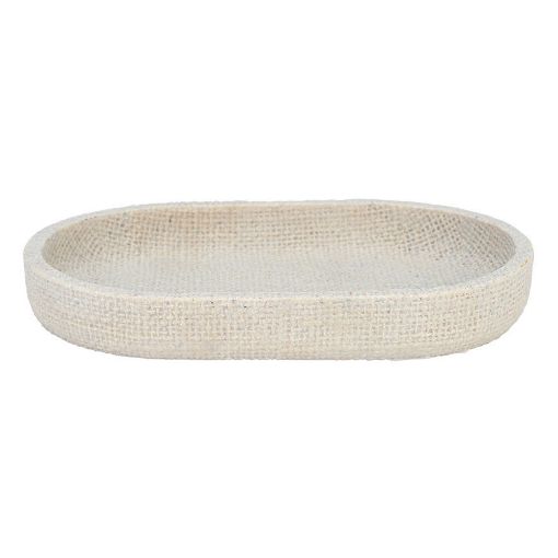 Εικόνα της Δίσκος Μπάνιου Estia Jute Ρητίνης 20x12.5x2.5cm Μπέζ 02-25847