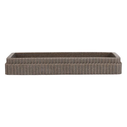 Εικόνα της Δίσκος Μπάνιου Estia Wire Ρητίνης 19x10.3x2.8cm Γκρί 02-26219