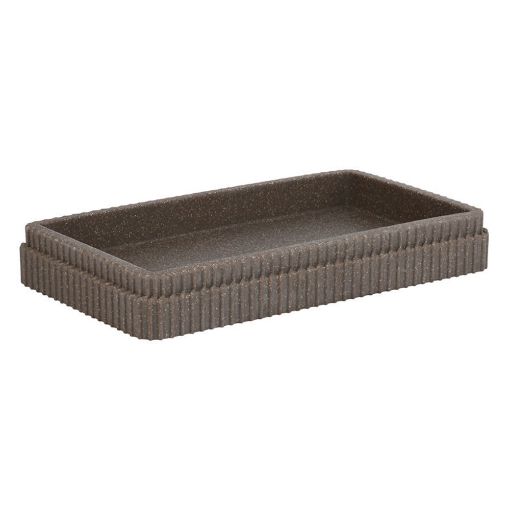 Εικόνα της Δίσκος Μπάνιου Estia Wire Ρητίνης 19x10.3x2.8cm Γκρί 02-26219
