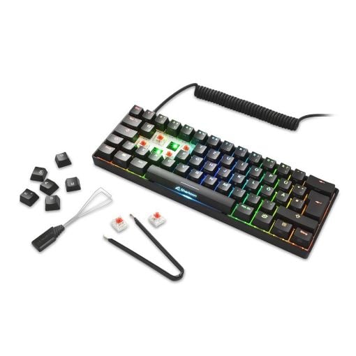 Εικόνα της Πληκτρολόγιο Sharkoon Skiller SGK50 S4 60% Kailh Red Switches RGB US