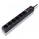 Εικόνα της Πολύπριζο Ασφαλείας 6 Θέσεων Crystal Audio 1300J 70dB Black CP6-1300-70B