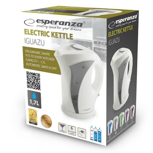 Εικόνα της Βραστήρας Esperanza 1.7lt 2200W Γκρι EKK018E
