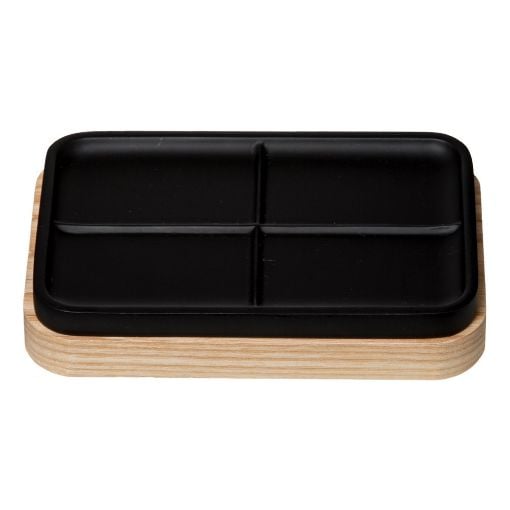 Εικόνα της Θήκη για Σαπούνι 5five Μαύρη 13.2x8.6x2.7cm 174611