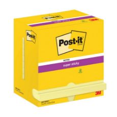 Εικόνα της Αυτοκόλλητα Χαρτάκια 3M Post-it Super Sticky 90 Φύλλα 76 x127 mm Κίτρινα 655-12SSCY-EU