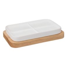 Εικόνα της Θήκη για Σαπούνι 5five Λευκή 13.2x8.6x2.7cm 174611A