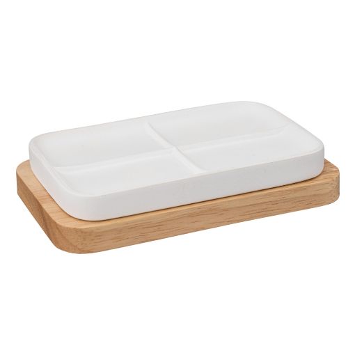 Εικόνα της Θήκη για Σαπούνι 5five Λευκή 13.2x8.6x2.7cm 174611A