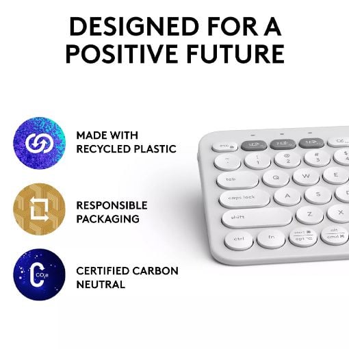 Εικόνα της Πληκτρολόγιο Logitech K380s Bluetooth White (US) 920-011852