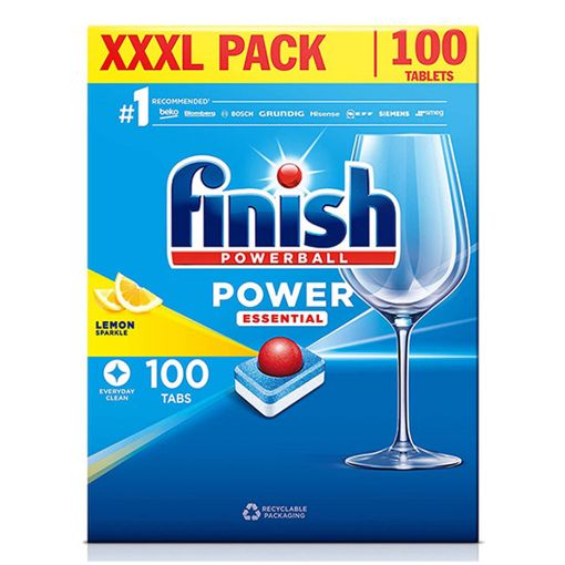 Εικόνα της Κάψουλες Πλυντηρίου Πιάτων Finish Power All in One Lemon 100τμχ