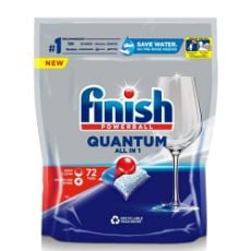Εικόνα της Κάψουλες Πλυντηρίου Πιάτων Finish Quantum All in One 72τμχ