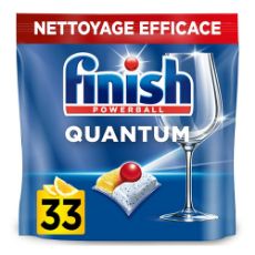 Εικόνα της Κάψουλες Πλυντηρίου Πιάτων Finish Quantum Lemon All in One 33τμχ