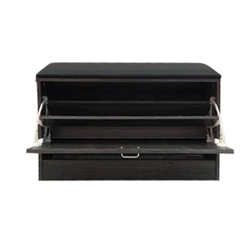 Εικόνα της Παπουτσοθήκη Σκαμπό Velco Pro Systems Γκρί Οξιά 80x24x49 63-35303-30