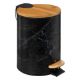 Εικόνα της Kαλάθι Απορριμμάτων 5Five 3L Μαύρο 16,8x25cm 174995B