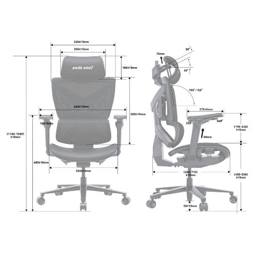 Εικόνα της Gaming Chair Anda Seat X-Air Pro XL Grey AD-WY-01-GGF-G01