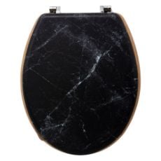 Εικόνα της Καπάκι Λεκάνης 5five Μαύρο 36x42,5x5,3cm 174791B