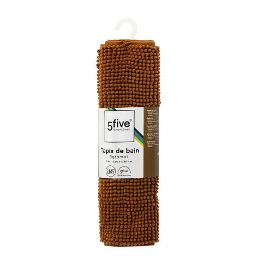 Εικόνα της Πατάκι Μπάνιου 5Five Chenille Malt brown 50x80cm 138043T
