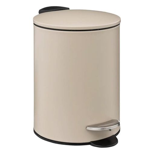 Εικόνα της Kαλάθι Απορριμμάτων 5Five Linen Beige Μπέζ 3L 22.5x17x23cm174528O