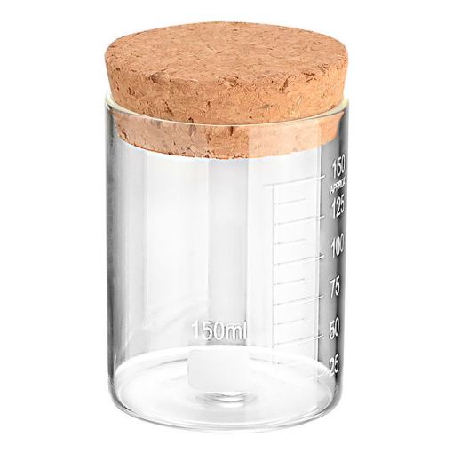 Εικόνα της Δοχείο Αποθήκευσης Γυάλινο 150ml Estia με Καπάκι Φελλού 01-25083