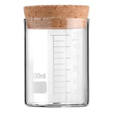 Εικόνα της Δοχείο Αποθήκευσης Γυάλινο 150ml Estia με Καπάκι Φελλού 01-25083