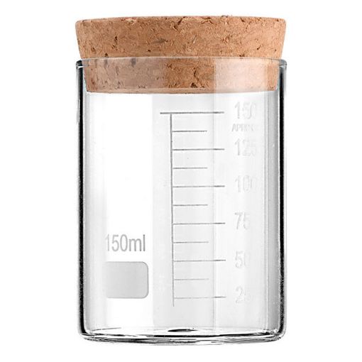 Εικόνα της Δοχείο Αποθήκευσης Γυάλινο 150ml Estia με Καπάκι Φελλού 01-25083