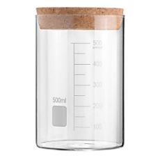 Εικόνα της Δοχείο Αποθήκευσης Γυάλινο 500ml Estia με Καπάκι Φελλού 01-25076