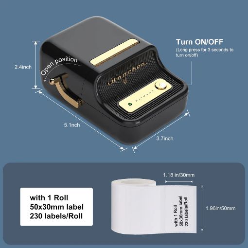 Εικόνα της Εκτυπωτής Ετικετών Niimbot B21 Wireless Black