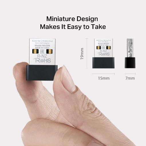 Εικόνα της Wi-Fi USB Adapter Mercusys MA20N Nano AC650