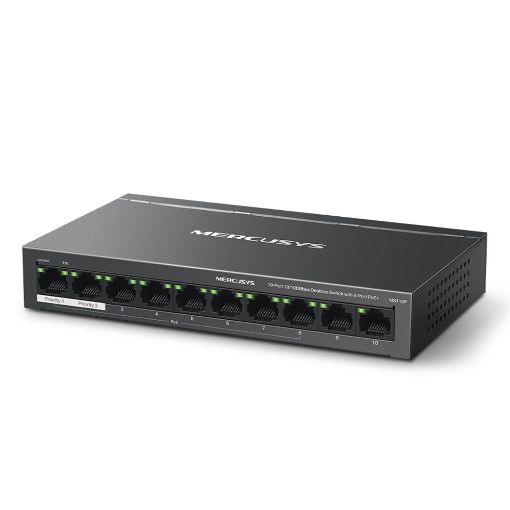 Εικόνα της Switch Mercusys MS110P 10-Port 10/100Mbps with 8-Port PoE+