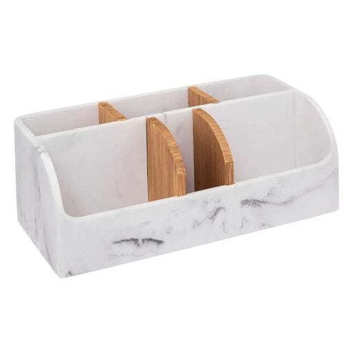 Εικόνα της Κουτί Οργάνωσης 5Five Λευκό 26x12x10cm 174792