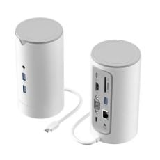 Εικόνα της Docking Station Vention 12-in-1 USB-C Vertical Type EU White TPHWC-EU