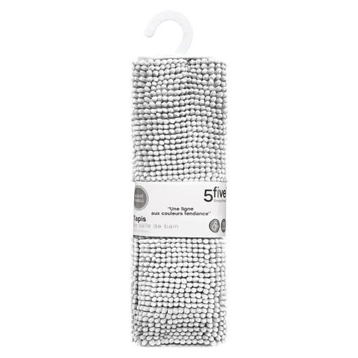Εικόνα της Πατάκι Μπάνιου Chenille 5Five White 50x80cm 138043I