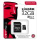 Εικόνα της Κάρτα Μνήμης microSDHC Kingston Industrial 32GB U3 V30 A1 UHS-I with SD Adapter SDCIT2/32GB