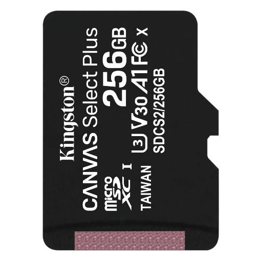 Εικόνα της Κάρτα Μνήμης MicroSDXC Class 10 Kingston Canvas Select Plus 100R A1 256GB SDCS2/256GBSP