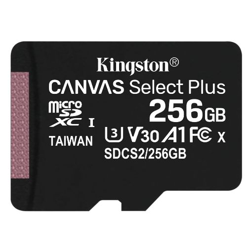 Εικόνα της Κάρτα Μνήμης MicroSDXC Class 10 Kingston Canvas Select Plus 100R A1 256GB SDCS2/256GBSP
