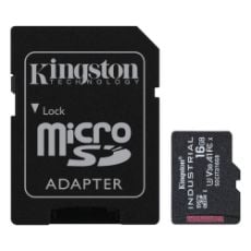 Εικόνα της Κάρτα Μνήμης microSDHC Kingston Industrial 16GB U3 V30 A1 UHS-I with SD Adapter SDCIT2/16GB