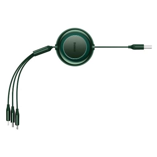 Εικόνα της Καλώδιο Baseus Bright Mirror II 3in1 USB to Type-C / Lightning / micro USB 3.5A 1.1m Green CAMJ010006