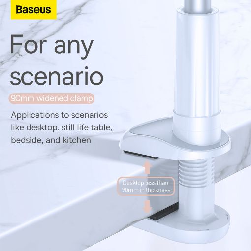 Εικόνα της Baseus Βάση Smartphone/Tablet με Βραχίονα Λευκό SULR-0S