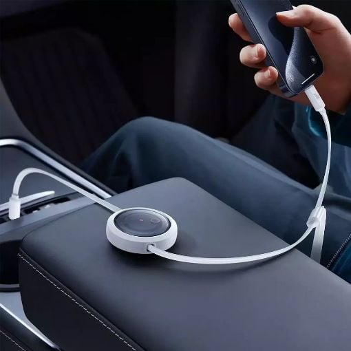 Εικόνα της Καλώδιο Baseus Free2Draw 3in1 USB to Type-C / Lightning / micro USB 100W PD 1.1m White P10368700211-03