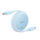 Εικόνα της Καλώδιο Baseus Free2Pull Mini USB-C to USB-C 60W 1m Βlue P10364500311-01