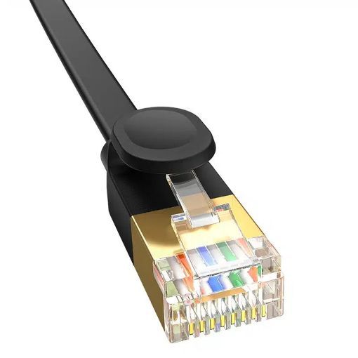 Εικόνα της Καλώδιο Δικτύου Baseus Ethernet RJ45 Cat.7 UTP Flat 2m Μαύρο B00133207111-02