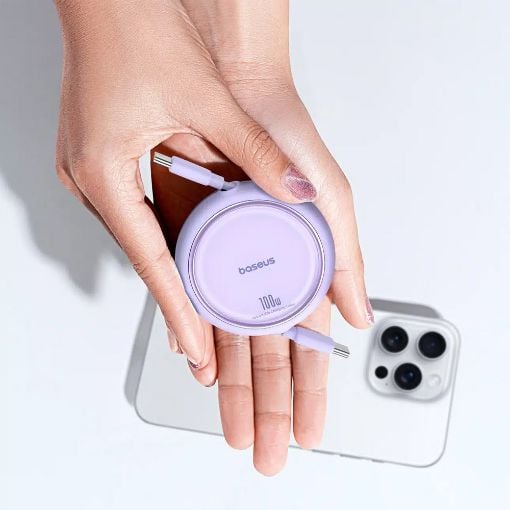 Εικόνα της Καλώδιο Baseus USB-C to USB-C Free2Draw PD 100W 1m Purple P10364500511-00