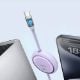 Εικόνα της Καλώδιο Baseus USB-C to USB-C Free2Draw PD 100W 1m Purple P10364500511-00