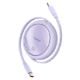 Εικόνα της Καλώδιο Baseus USB-C to USB-C Free2Draw PD 100W 1m Purple P10364500511-00