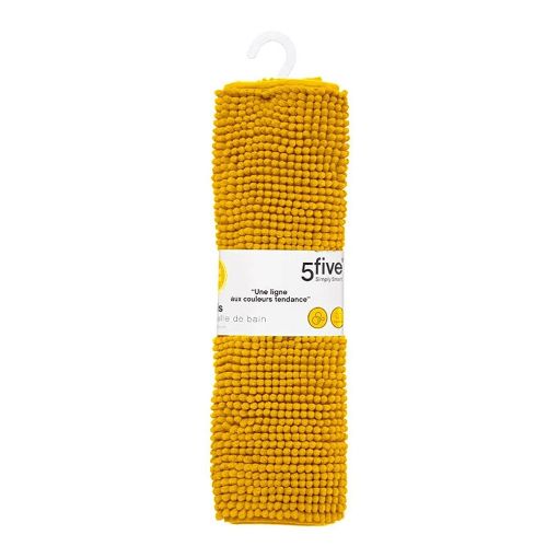 Εικόνα της Πατάκι Μπάνιου Chenille 5Five Yellow 50x80cm 138043K