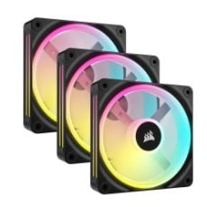 Εικόνα της Case Fan Corsair iCUE Link RX120 RGB 120mm PWM Triple Starter Kit Black (3-Pack) CO-9051018-WW